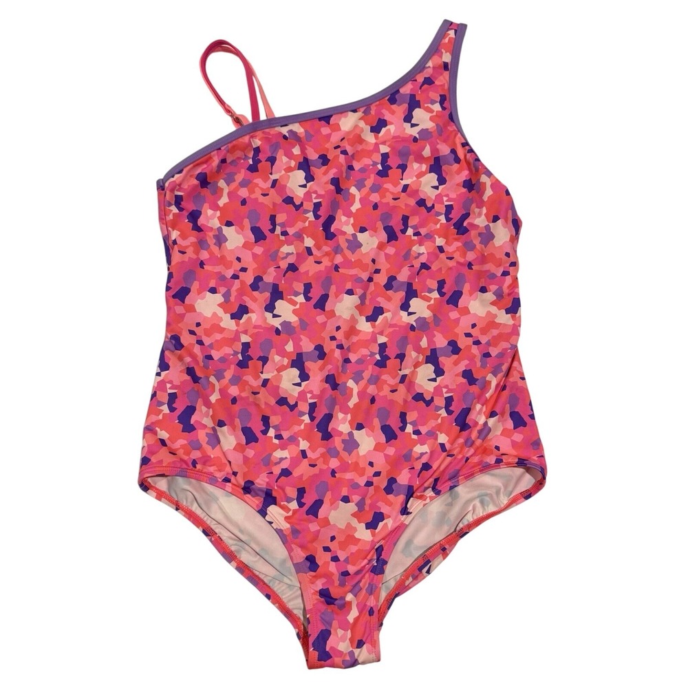 Lands End girls Multicolor one piece swim suit 14+